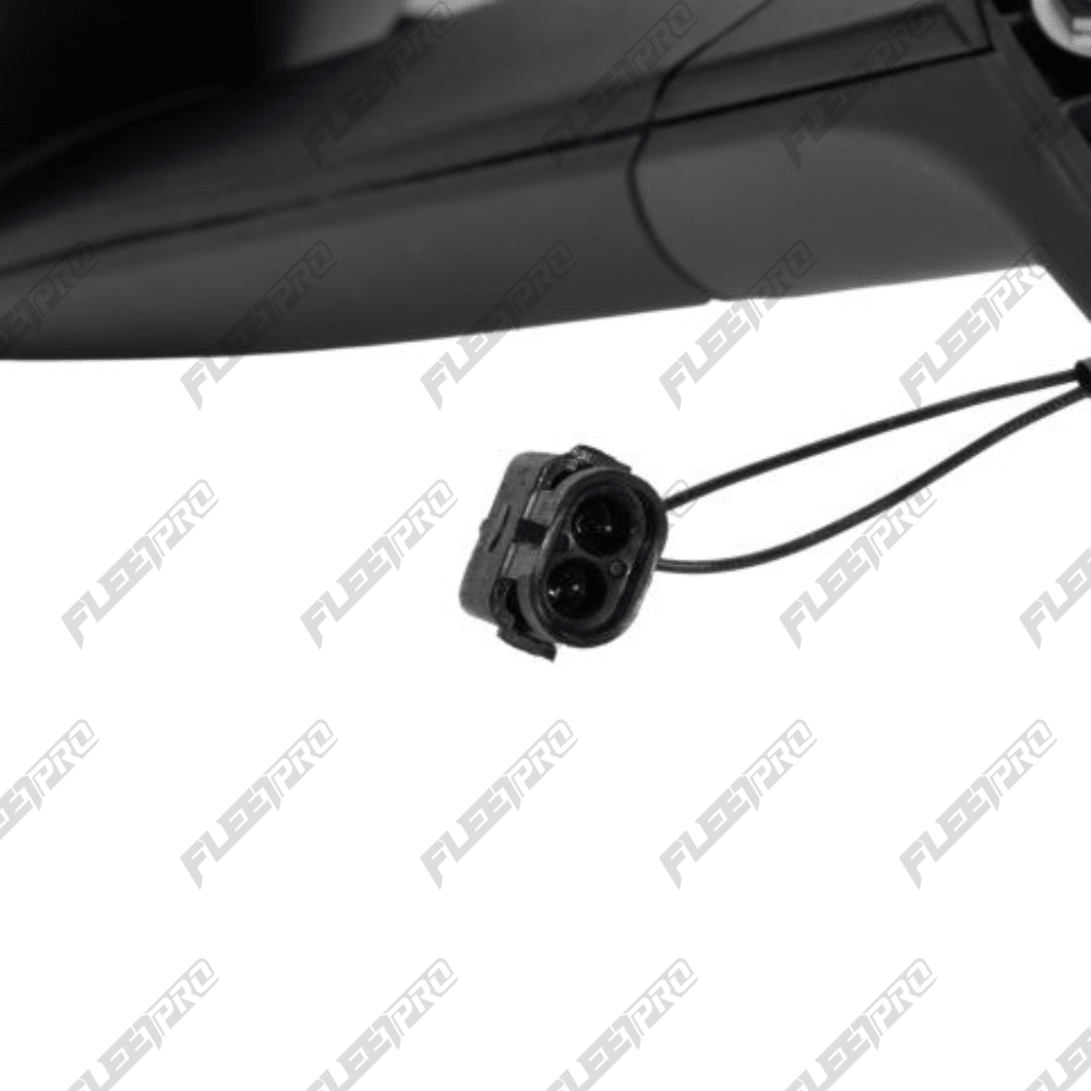 Cascadia Black Left Hood Mirror - Premium Driver Side (2018 - 2026) - Replaces A22 - 73566 - 000 FP-18-8142 - FleetPro - FLEETPRO PARTS & TIRES