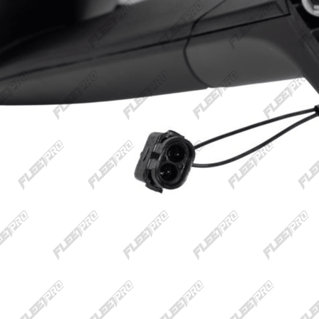 Cascadia Black Left Hood Mirror - Premium Driver Side (2018 - 2026) - Replaces A22 - 73566 - 000 FP-18-8142 - FleetPro - FLEETPRO PARTS & TIRES