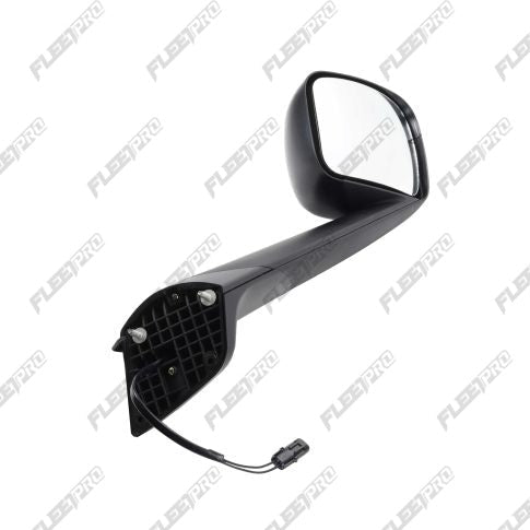 Cascadia Black Right Hood Mirror - Premium Passenger Side (2018 - 2026) - Replaces A22 - 73566 - 001 FP-18-8155 - FleetPro - FLEETPRO PARTS & TIRES