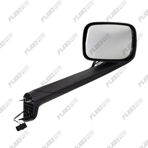 Cascadia Black Right Hood Mirror - Premium Passenger Side (2018 - 2026) - Replaces A22 - 73566 - 001 FP-18-8155 - FleetPro - FLEETPRO PARTS & TIRES
