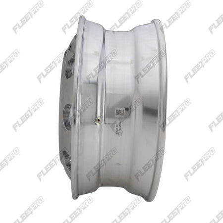 Polished Aluminum 22.5 Truck Wheel - 22.5" x 8.25" Hub Pilot - High Mirror Finish FP-88367X - FleetPro - FLEETPRO PARTS & TIRES