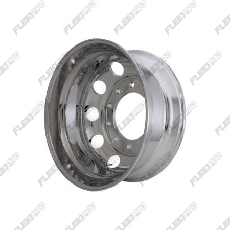 Polished Aluminum 22.5 Truck Wheel - 22.5" x 8.25" Hub Pilot - High Mirror Finish FP-88367X - FleetPro - FLEETPRO PARTS & TIRES