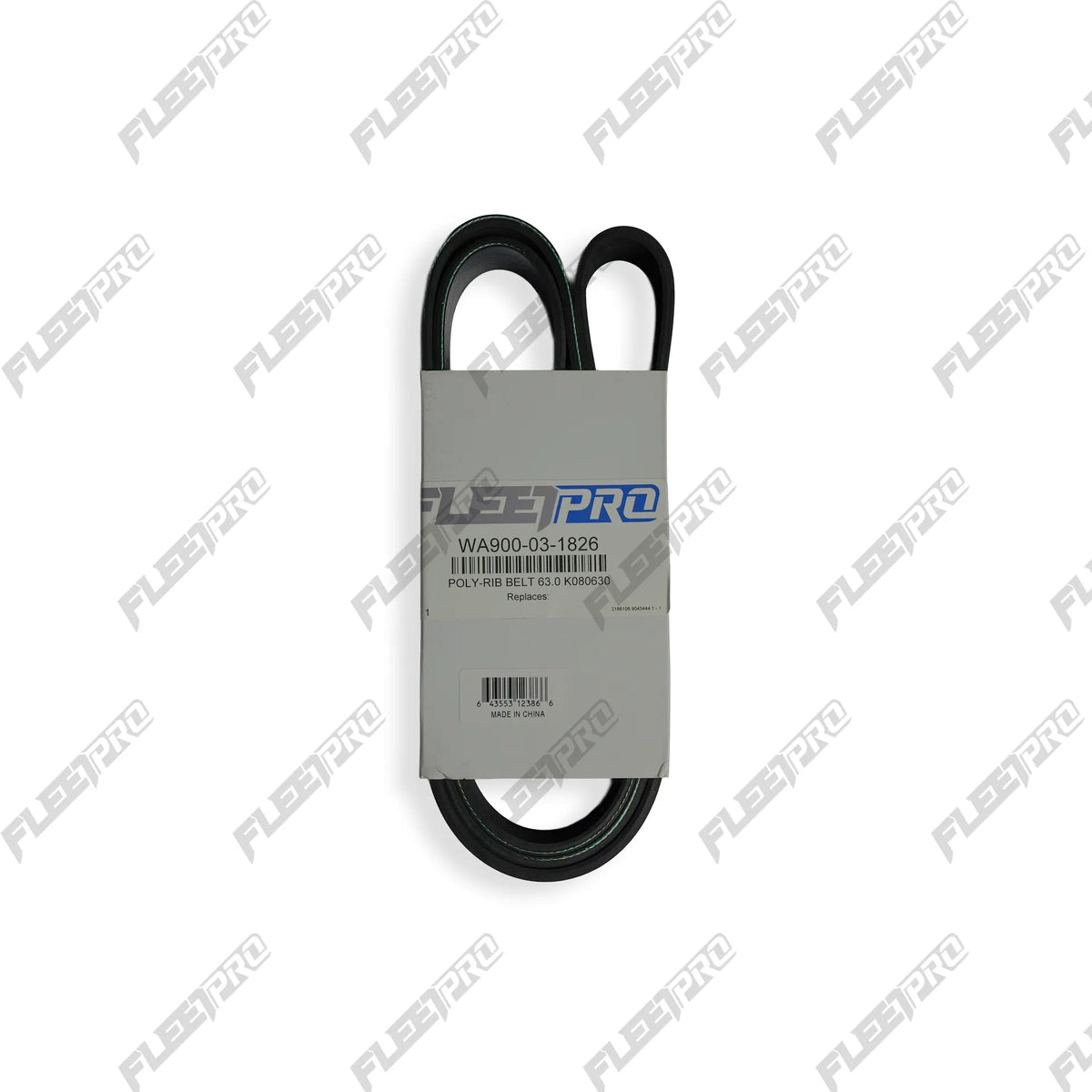 Accessory Drive Belt 8-Rib 63 in - Volvo D13 / Mack MP8 Serpentine - Gates K080630 8PK1600 FP-900-03-1826 FP-900-03-1826 - FleetPro - FLEETPRO PARTS & TIRES