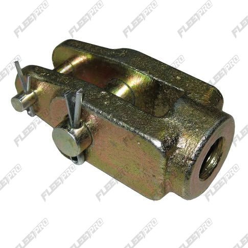 Straight Air Brake Slack Clevis - 5/8" - 18 Thread 2 - Pin - AS3000 FP-AAS3000 - FleetPro - FLEETPRO PARTS & TIRES