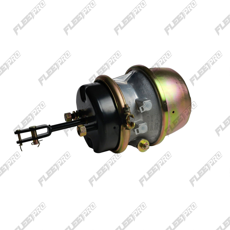 Type 30/36 Long Stroke Brake Chamber - 3" Stroke with Welded Clevis - Replaces GC3036LCW FP-GC3036LCW - FleetPro - FLEETPRO PARTS & TIRES