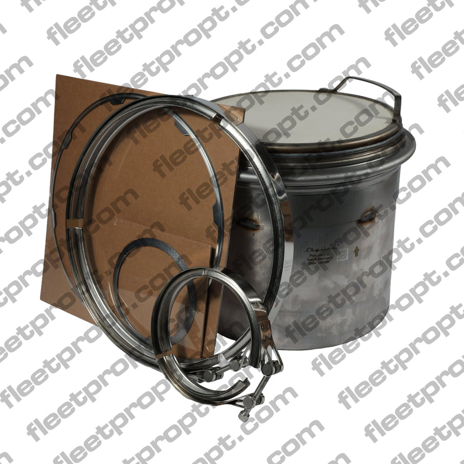 Volvo Mack DPF Kit – D11/MP7 & D13/MP8 Aftertreatment Filter – Includes Clamps & Gaskets – Replaces 23108408 23160668 FVN1212-C - Skyline - FLEETPRO PARTS & TIRES