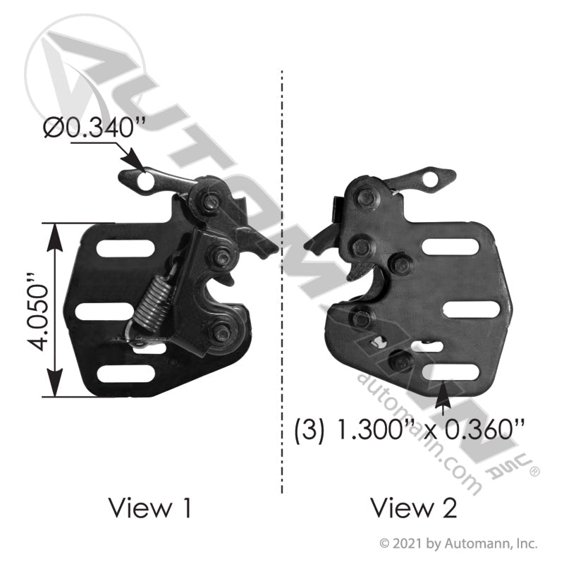 Volvo VNL RH Hood Latch (2018 - 2025) - Passenger Side Security - Replaces 84752733 HLK2903 - Automann - FLEETPRO PARTS & TIRES