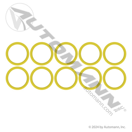 A/C Discharge O-Ring - Yellow 10 Pack for Sanden WG Head - IHC 3543727C1 Red Dot 75R5530 830.52201Y-10