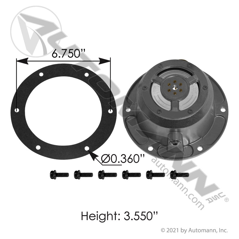 SKF PSI Hub Cap Trailer Oil Fill - Meritor TP/WP & Hendrickson HP Axles - Meritor 31439-00 Stemco 343-4372 180.CR1896