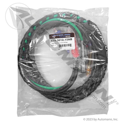Airpower 3-in-1 Air & Electrical Line Set - 15 ft Black, No Box - Phillips 302150 179.3012.15NB