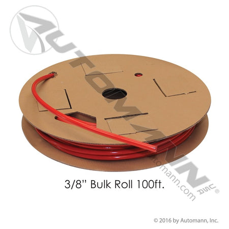 DOT Nylon Air Brake Tubing - 3/8in OD 100FT Coil Red - Eaton NT10006RD100 Haldex 11022 177.5006R