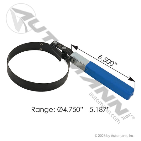 Cap-Band Oil Filter Wrench - Fits 4-3/4in to 5-3/16in Spin-On Filters - Replaces 53200 210.5026