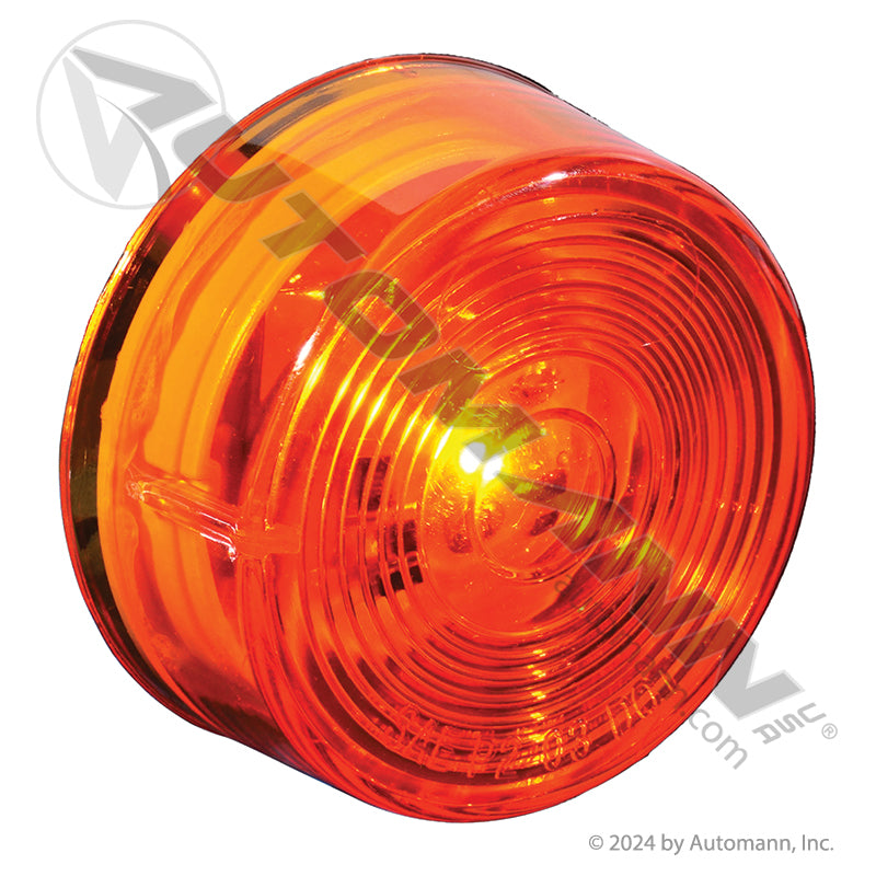Round Marker & Clearance LED Light - 2 in Amber 1-Diode - 3058A 47113 MCL56ABP 571.LD301A1-1