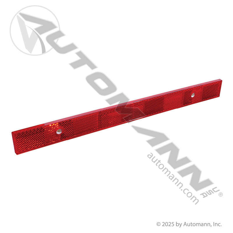 Reflex Reflector Strip - Red 1-3/32 in x 12 in Quick-Mount - Grote 41122 Trucklite 98154R 571.RF2X12QMR