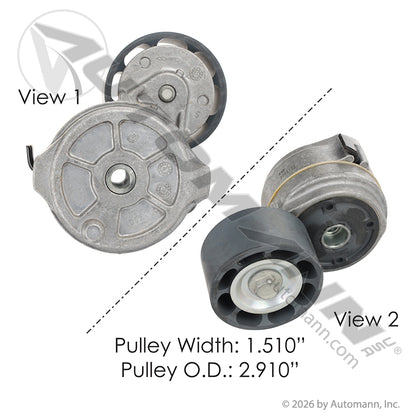 Dayco HD Automatic Belt Tensioner - 74 mm Pulley x 38.3 mm Wide - 89448 38610 2891940 DAY89448