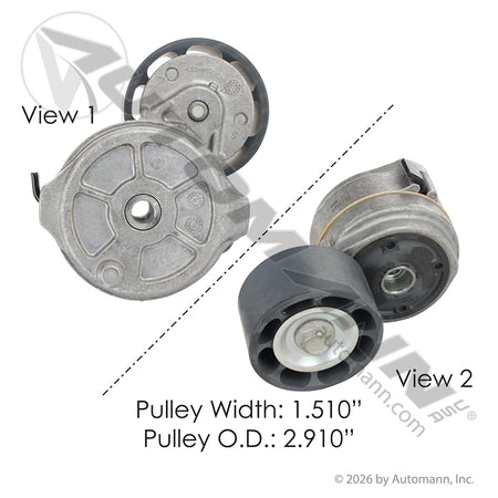 Dayco HD Automatic Belt Tensioner - 74 mm Pulley x 38.3 mm Wide - 89448 38610 2891940 DAY89448