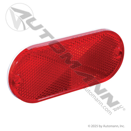 Reflex Reflector - Red 4-3/8 in x 1-7/8 in Oval Quick-Mount - Grote 41042 B479R 571.RF4QMR