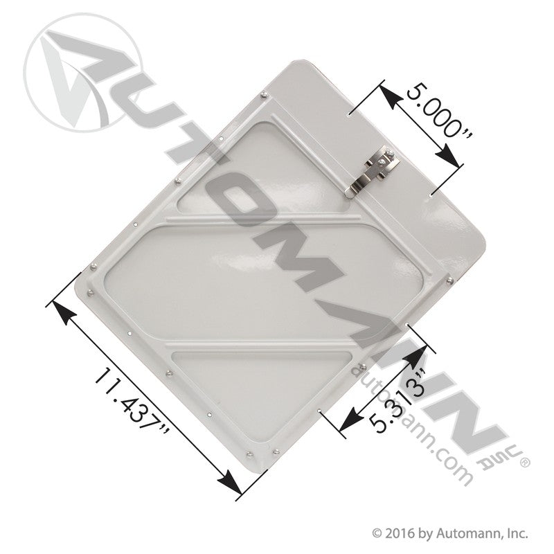 Hazmat Placard Holder - Aluminum White Plated - Labelmaster 80SMW SP2001 573.1002