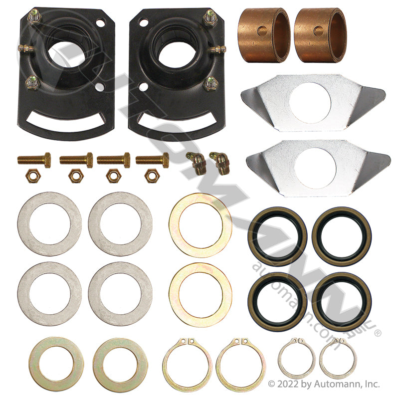 Camshaft Repair Kit HD - SAF Holland / Neway Trailer Axle After Jan 2014, Sintered Metal Bushings - 5183024 110.2611HD