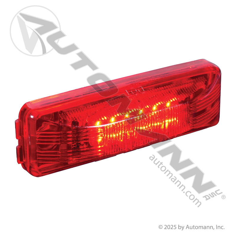 Red Marker & Clearance LED Light - 1 x 4 Inch 12-Diode - Trucklite 19250R 1960 G1902 571.LD19R12