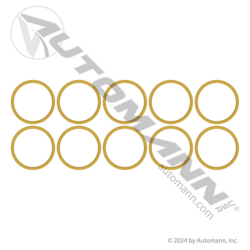 A/C Suction O-Ring - Yellow 10 Pack for Sanden WG Head - IHC 3543728C1 Red Dot 75R5535 830.52202Y-10