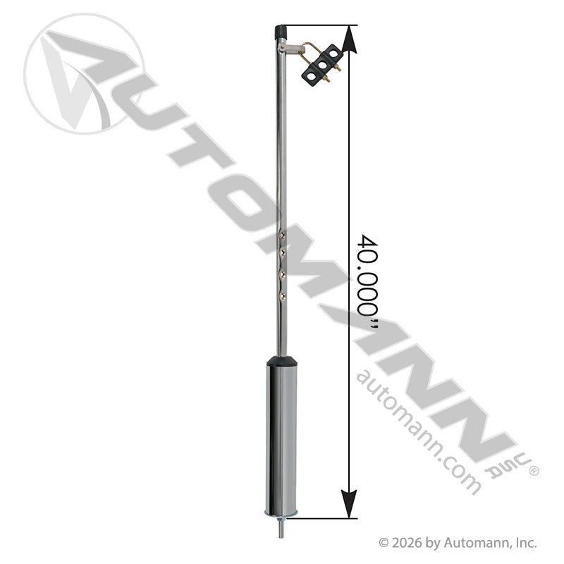 Pogo Stick - Chrome Finish 40 in. Enclosed Spring - Phillips 170400 Midland 11512 177.3003