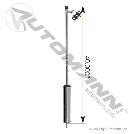 Pogo Stick - Chrome Finish 40 in. Enclosed Spring - Phillips 170400 Midland 11512 177.3003