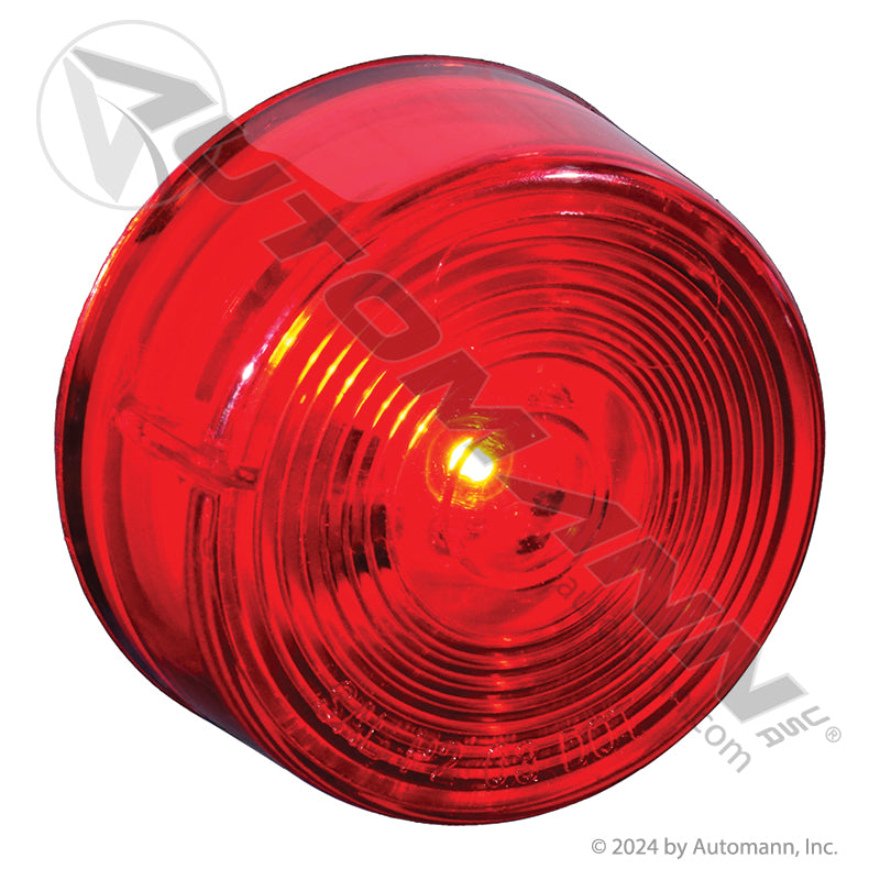 Round Marker & Clearance LED Light - 2 in Red 1-Diode with PL-10 Pigtail - 3058 47112 MCL56RB 571.LD301R1-1