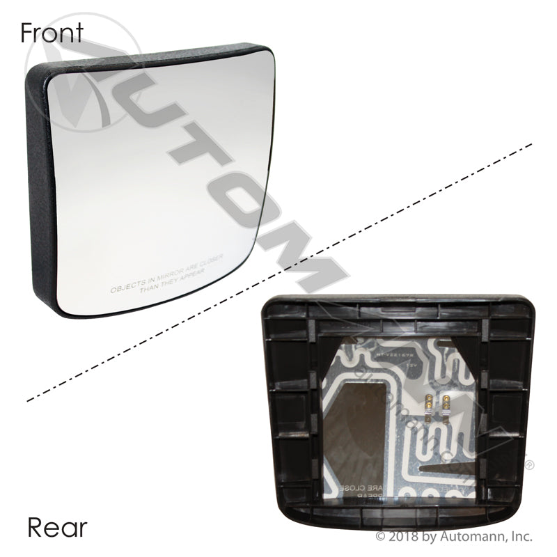 Heated Convex Mirror Glass - Volvo VNL 2004-2024 - Replaces Volvo 85108729 563.96041