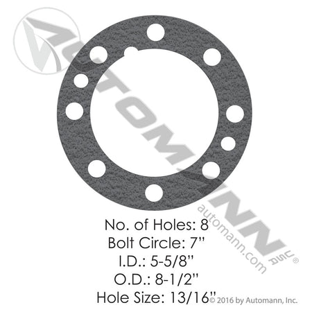 Freightliner Drive Axle Flange Gasket - Eaton 6823 Volvo/White 476075 180.10610