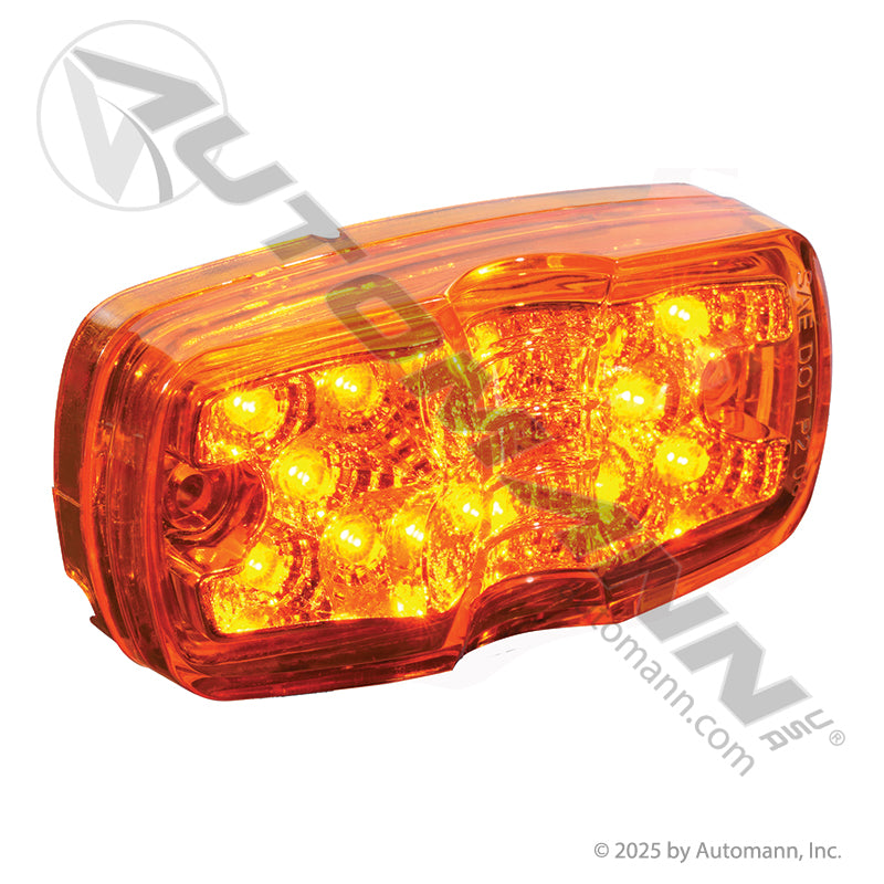 Bullseye Marker & Clearance LED Light - 2 x 4 in Amber 12-Diode - Trucklite 2660A Grote G4603 571.LD26A12