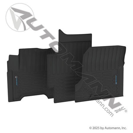 Molded Floor Mat Set - Volvo VNR 2018-2025, VNL/VNX 2019-2025 & VHD Tray Style 3pc - 562.FM96104MS