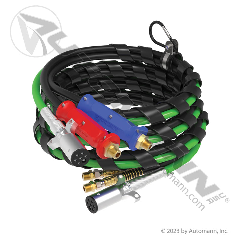 Airpower 3-in-1 Air & Electrical Line Set - 15 ft Black, No Box - Phillips 302150 179.3012.15NB
