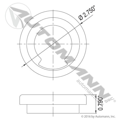Light Grommet - Vinyl 2" Round Sealed - Trucklite 30728 Grote 43532 571.GR30