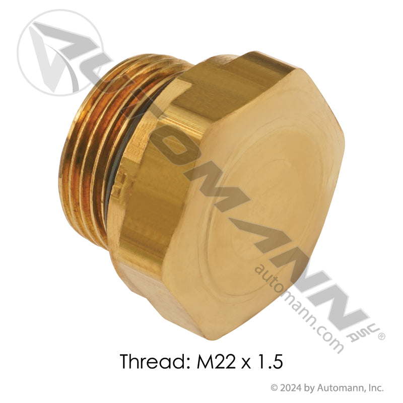 Brass Hex Plug - M22x1.5 Metric Port - International 3826348C1 177.9121M22