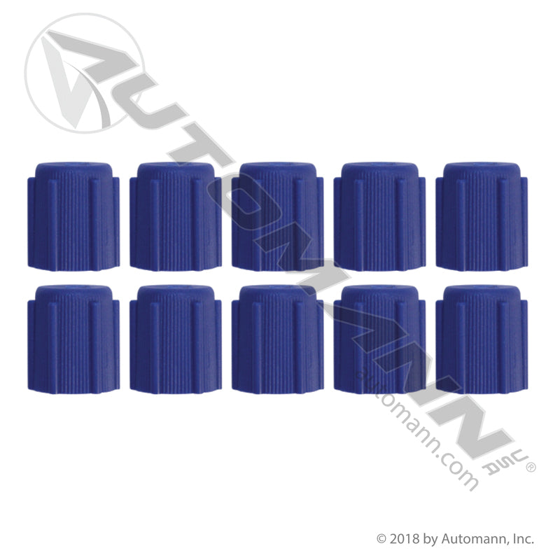 A/C Service Port Cap - 13mm Blue 10-Pack - Freightliner ABPN83314202 Bergstrom 1409004 830.52401-10