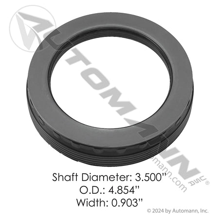 SKF Scotseal X-Treme Steer Axle Seal - HNBRX Unitized 3.500 in Shaft - 35058XT 181.CR35058XT
