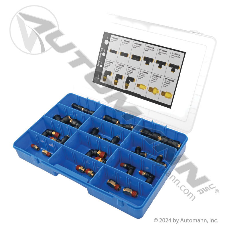 Composite with Brass DOT PLC Fitting Kit - Air Brake Line Shop Assortment - 177.1201KT