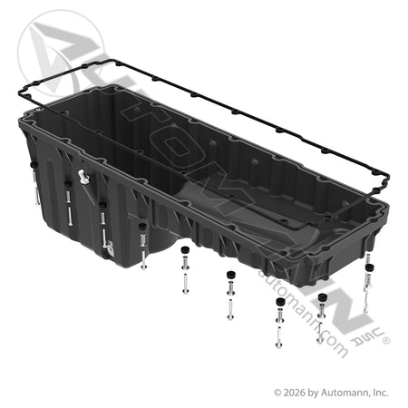 Thermoplastic Engine Oil Pan 47 Qt Front Sump - Detroit DD15 EPA10 / GHG14 / GHG17 - Freightliner A-472-010-23-13 802.46292