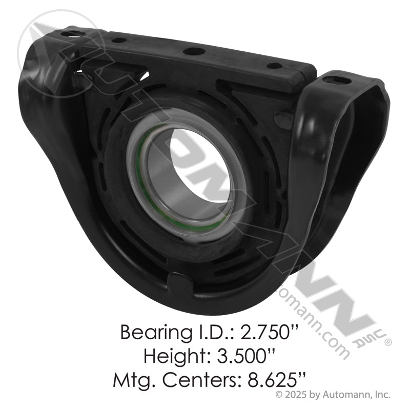 Driveshaft Center Bearing Self-Aligning - Meritor 35RPL Series 2.756in Shaft - MCB203 TDAMCB203 750.CB2100203XSA
