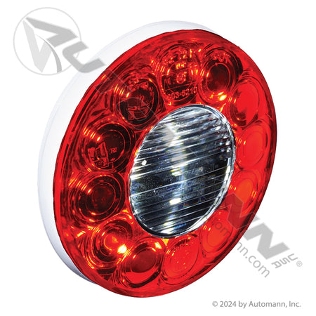 Stop Turn Tail & Back-Up LED Light - 4 Inch Red/White 14-Diode 55162 571.LD40RW14