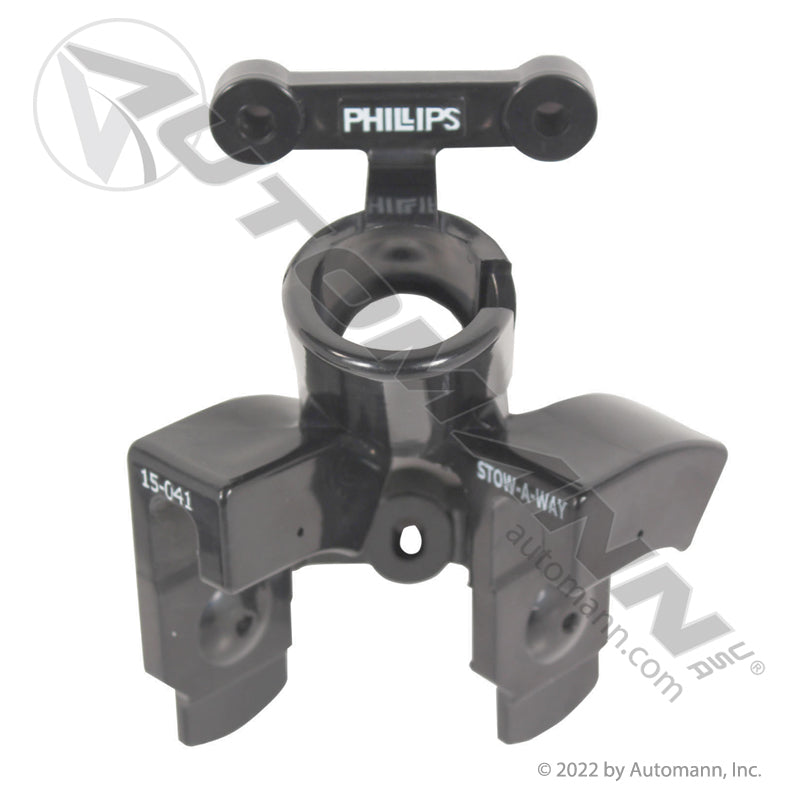 Plug & Gladhand Holder - STOW-A-WAY Single Plug Two Gladhand Bracket - Phillips 15-041 PHI15-041