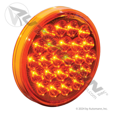 Front Park Turn LED Light - 4 Inch Amber 24-Diode with Reflector - Grand General 78270 571.LD40A24