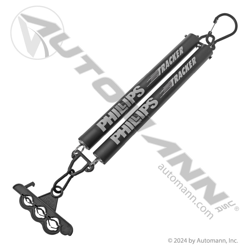 Dual Air Line Tender Spring Kit - Two 16 in Springs with QWIK-SNAP Holder - Phillips 17-420 Grote 81-0145 PHI17-420