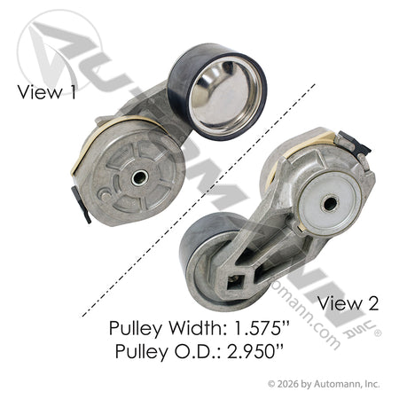 Dayco HD Belt Tensioner - 74 mm Pulley x 38 mm Wide - Dayco 89458 DAY89458