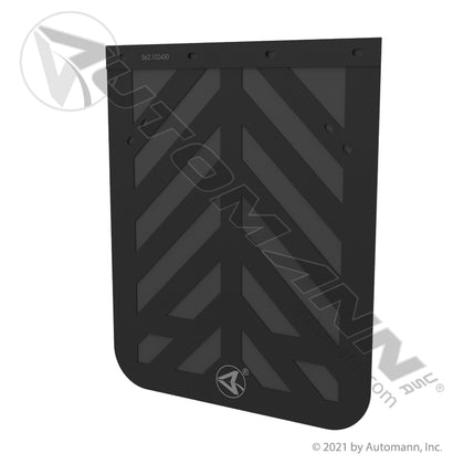 Rubber Mud Flap Chevron Style - 24 x 30 x 3/16 in Anti-Spray - 302430 562.102430