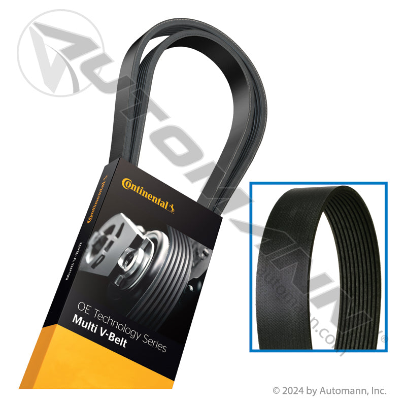 Continental OE Tech Fan Belt - 10-Rib 10PK1615, Volvo VNL 2018-2025 - 22690512 4100635 815.4100635