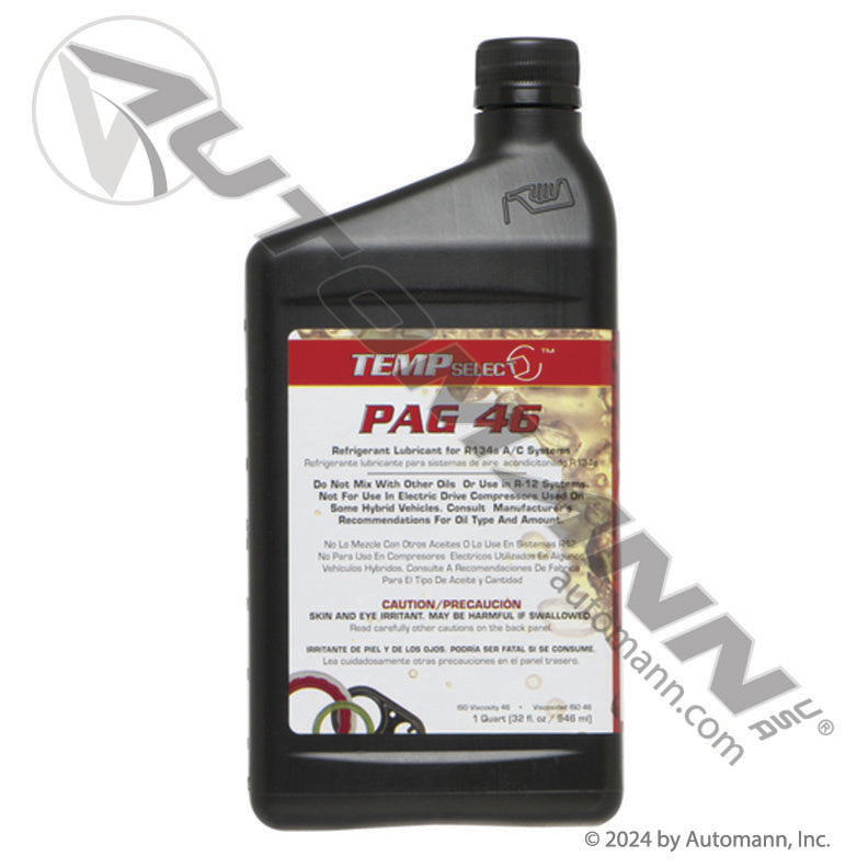 Everco HD PAG 46 A/C Compressor Oil - 32 oz Bottle No Dye - Replaces MEI 8225 EVR59079
