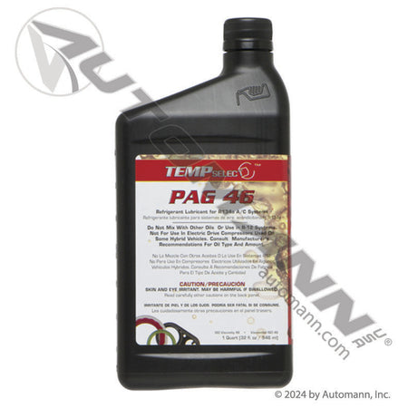 Everco HD PAG 46 A/C Compressor Oil - 32 oz Bottle No Dye - Replaces MEI 8225 EVR59079
