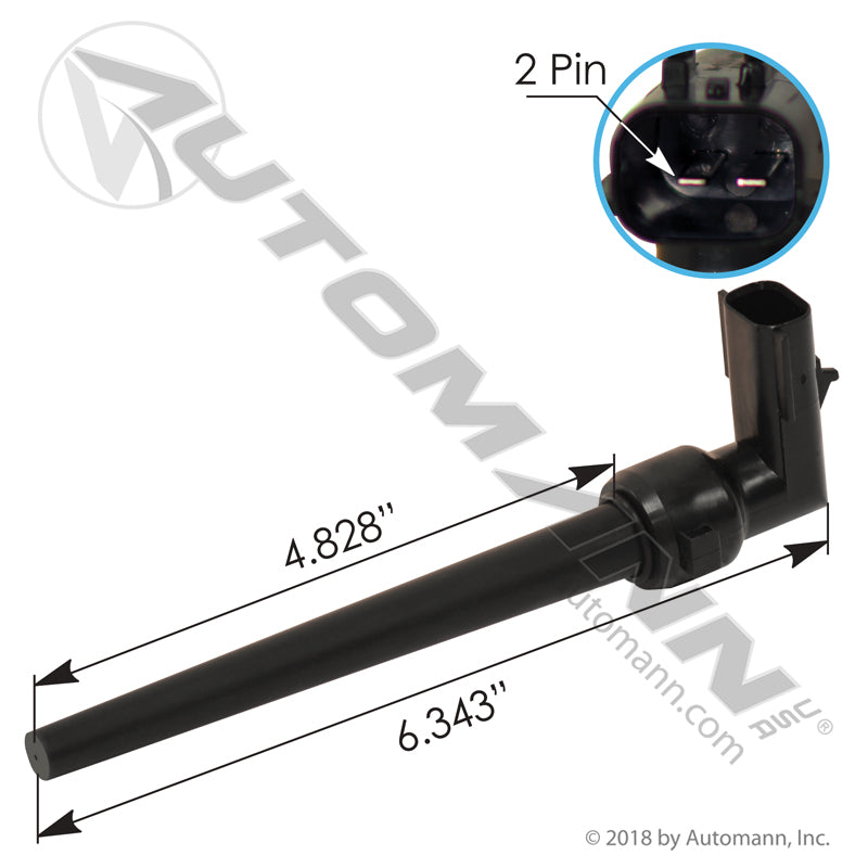 Coolant Level Sensor - 2-Pin for Freightliner HDEP Reservoir 575.10115 - 06-93316-000 577.46316
